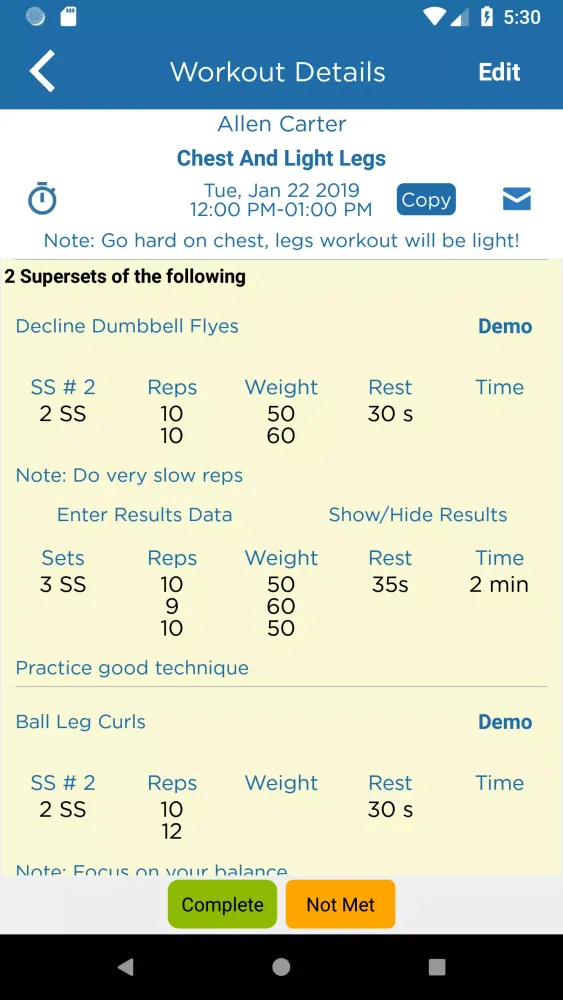 Captures d'écran de ATP Fitness
