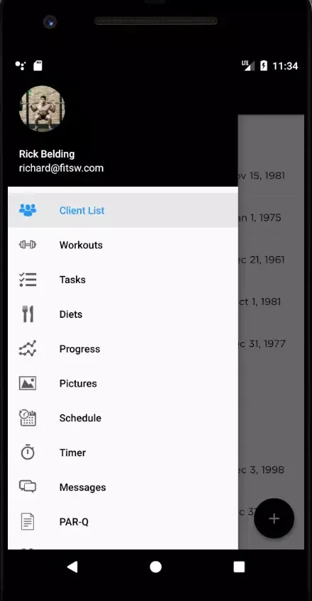 SRF Trainer Screenshots
