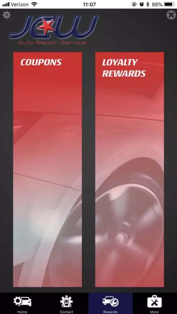 Capturas de tela do JCW Auto Repair