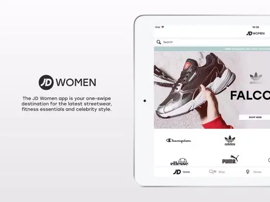 Tangkapan skrin JD Women iPad 