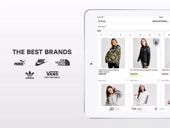 Tangkapan skrin JD Women iPad 