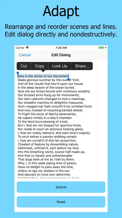 تصاویر The Shakespeare App