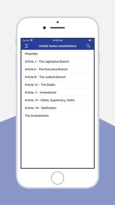 USA constitution App سکرین شاٹس