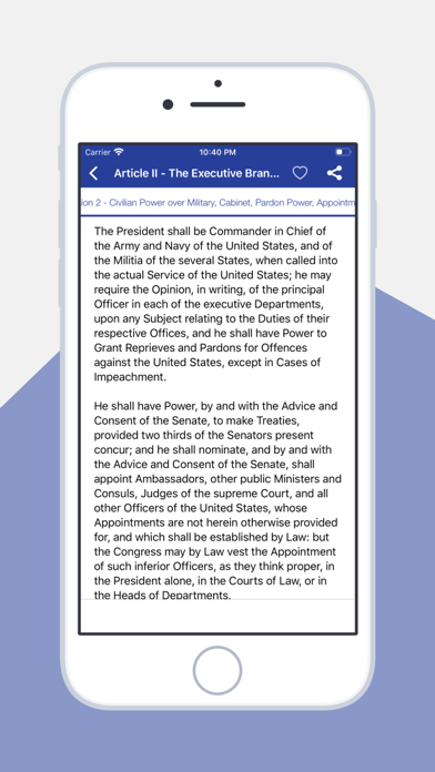 USA constitution App سکرین شاٹس