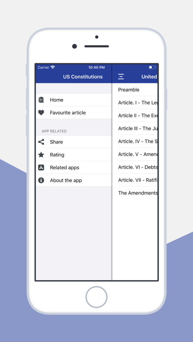 USA constitution App سکرین شاٹس