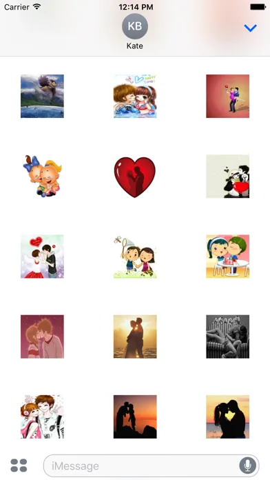 Ảnh chụp màn hình của Valentine Romance Sticker