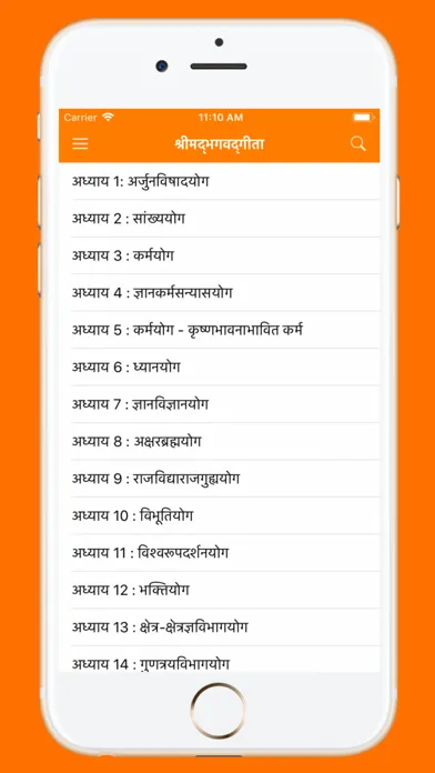 Bhagavad Gita in Hindi App应用截图