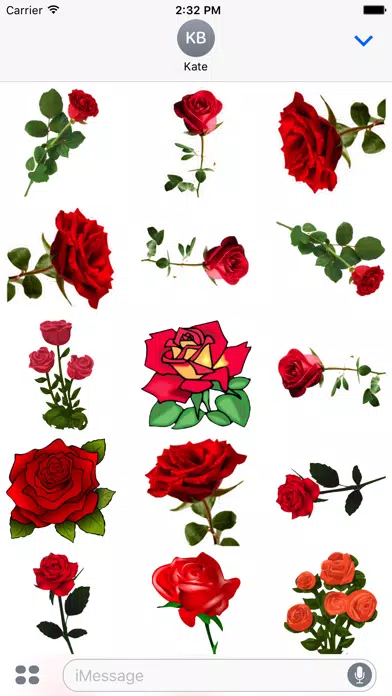 Rose day sticker for iMessage應用截圖
