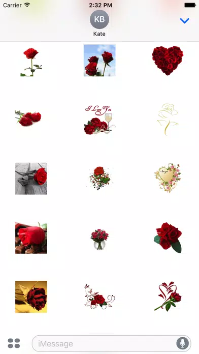 Rose day sticker for iMessage應用截圖