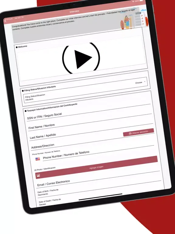 ภาพหน้าจอของ Golden Professional Services iPad 