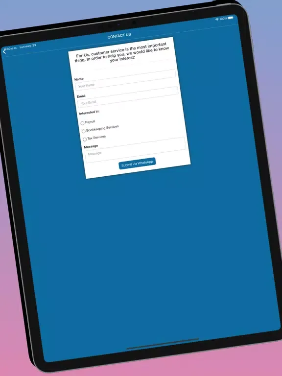 ภาพหน้าจอของ MnL Accounting iPad 