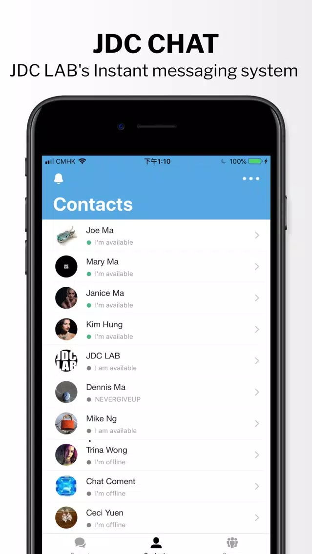 Tangkapan layar JDC Chat