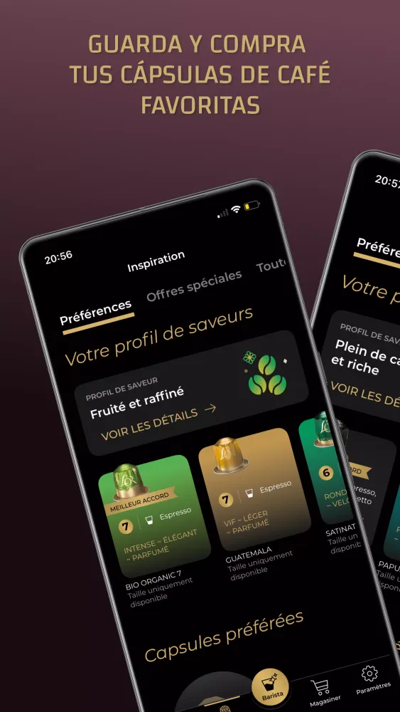 Screenshot di L’OR Espresso