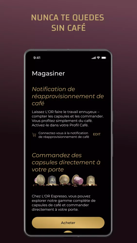 Screenshot di L’OR Espresso