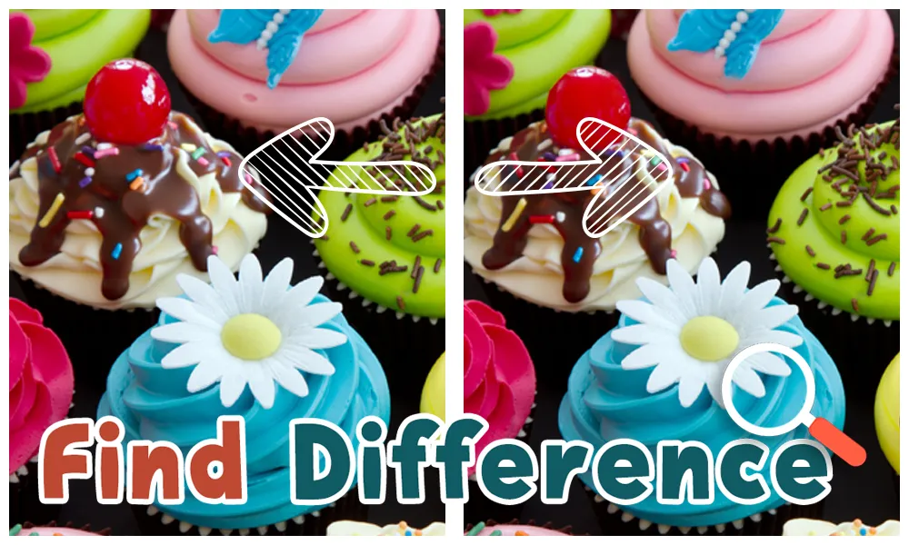Screenshot di Find Differences Cupcake Game