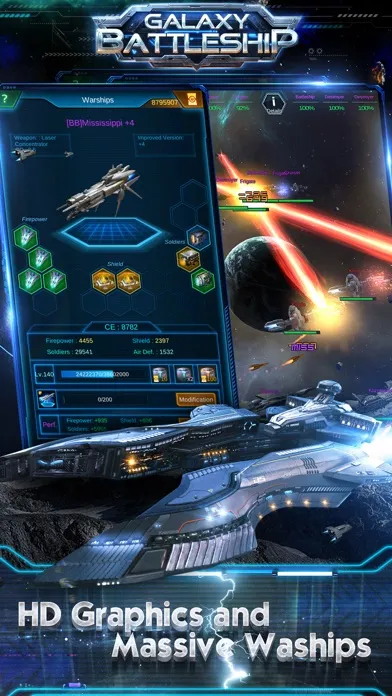 Tangkapan skrin Galaxy Battleship: Conquer
