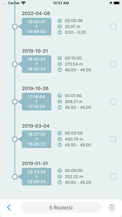 FootMark - Route recorder Screenshots