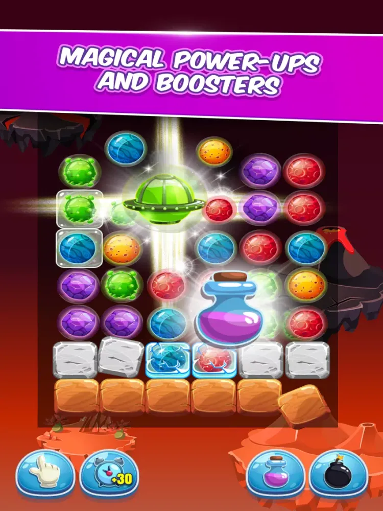 Asteroid Smash - Match 3 iPad  স্ক্রিনশট