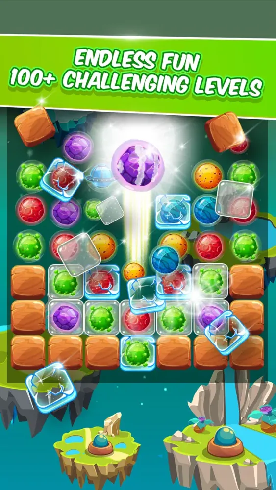 Asteroid Smash - Match 3 স্ক্রিনশট
