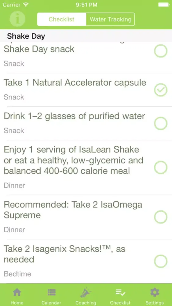 The Cleanse Tracker スクリーンショット