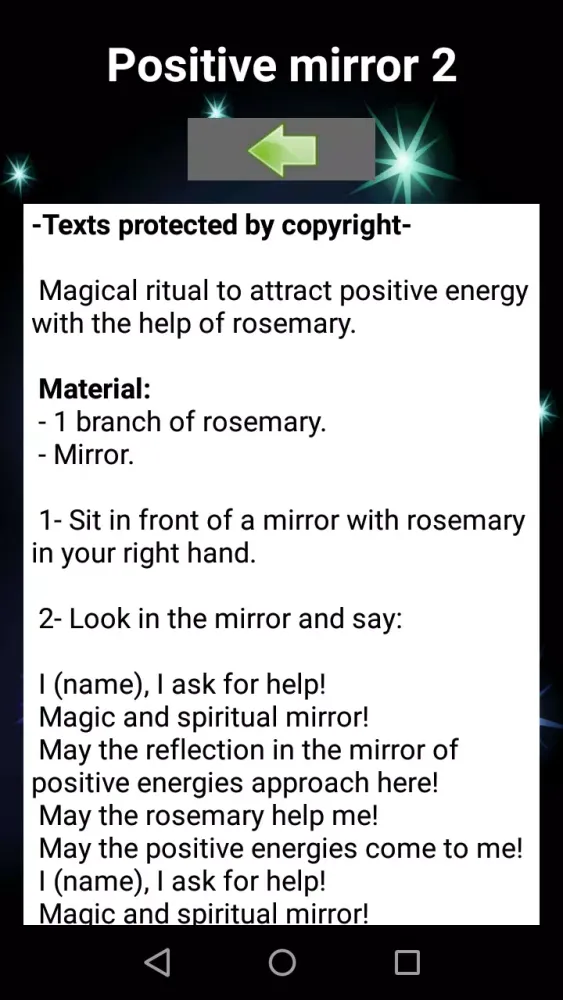 Zrzuty ekranu Mirror Spells