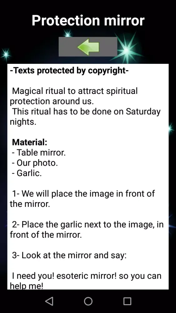 Zrzuty ekranu Mirror Spells