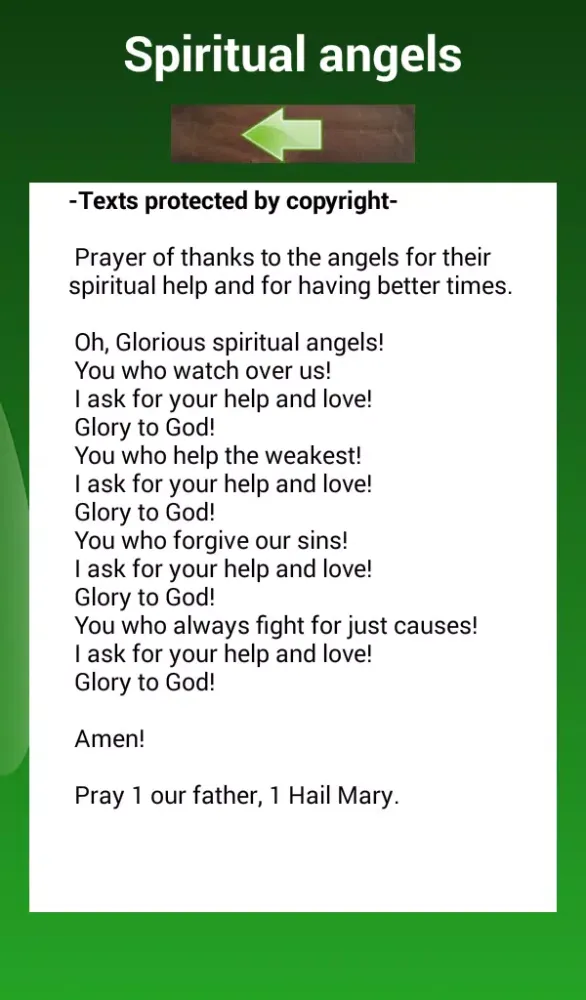 Zrzuty ekranu Prayers of good luck