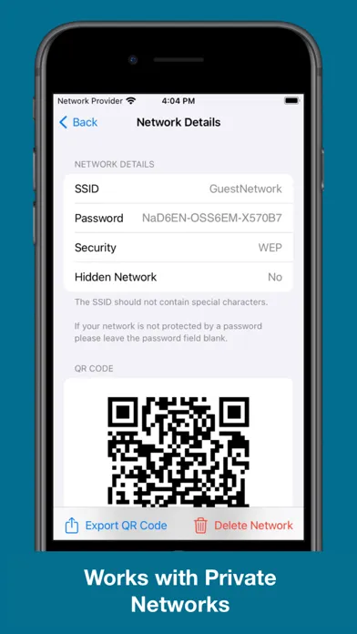 Zrzuty ekranu Wi-Fi QR Generator