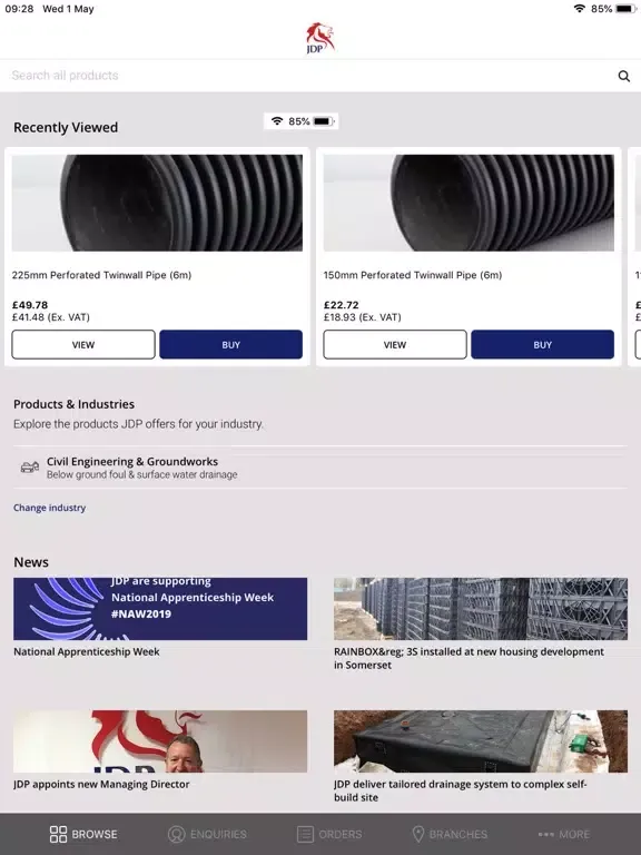 Capturas de pantalla de JDP Specifier iPad 