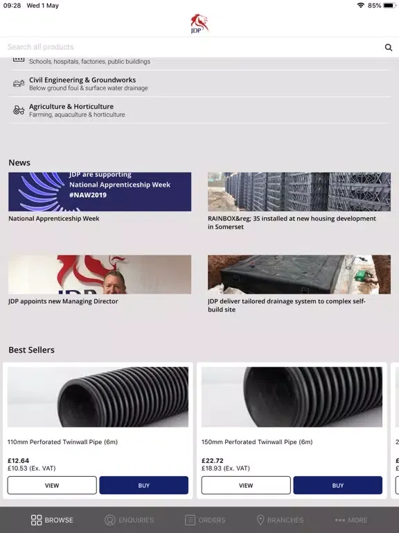 Capturas de pantalla de JDP Specifier iPad 