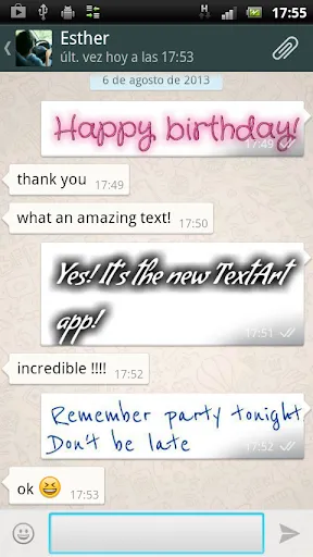 Captures d'écran de TextArt: Cool Text creator