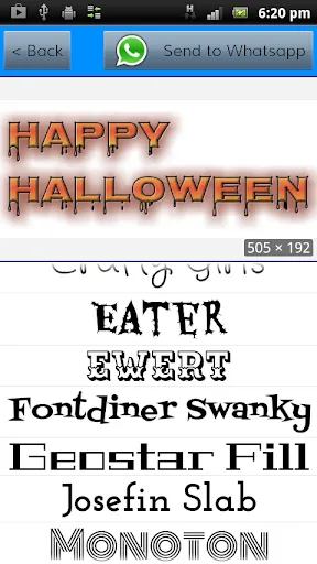 Captures d'écran de TextArt: Cool Text creator