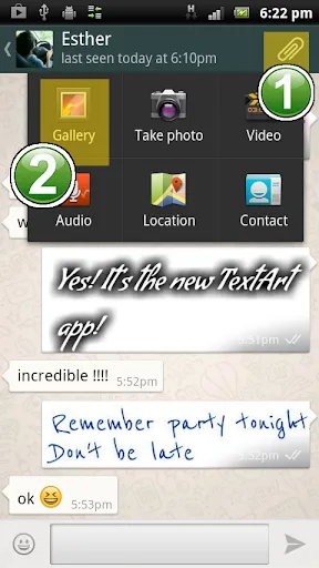 Captures d'écran de TextArt: Cool Text creator