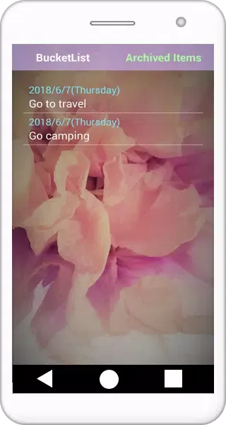 Capturas de pantalla de Bucket list