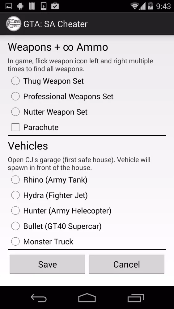 تصاویر GTA: SA Cheater