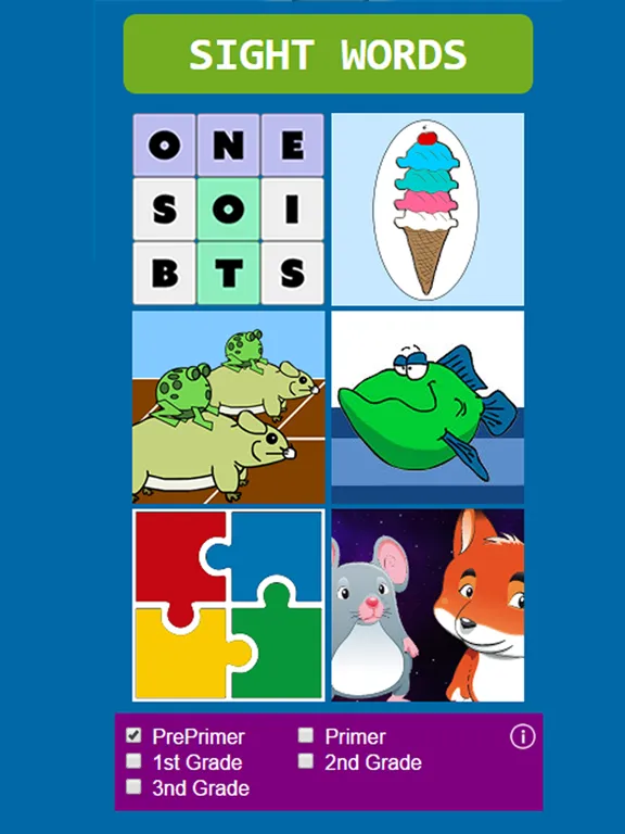 Tangkapan layar Sight Words: Reading Games iPad 