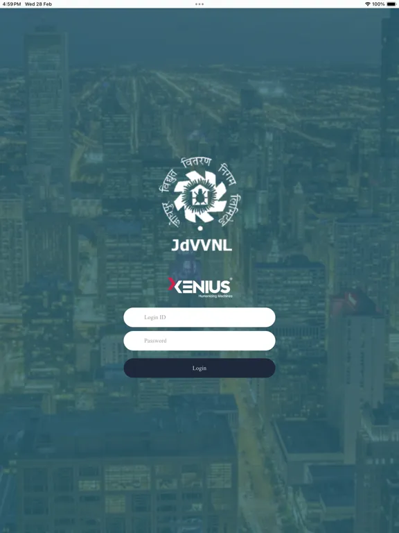 JDVVNL DashBoard iPad  स्क्रीनशॉट