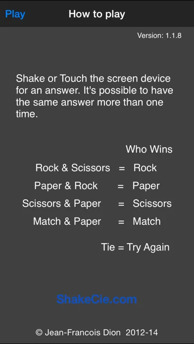 ภาพหน้าจอของ Rock Paper Scissors Match RPSM