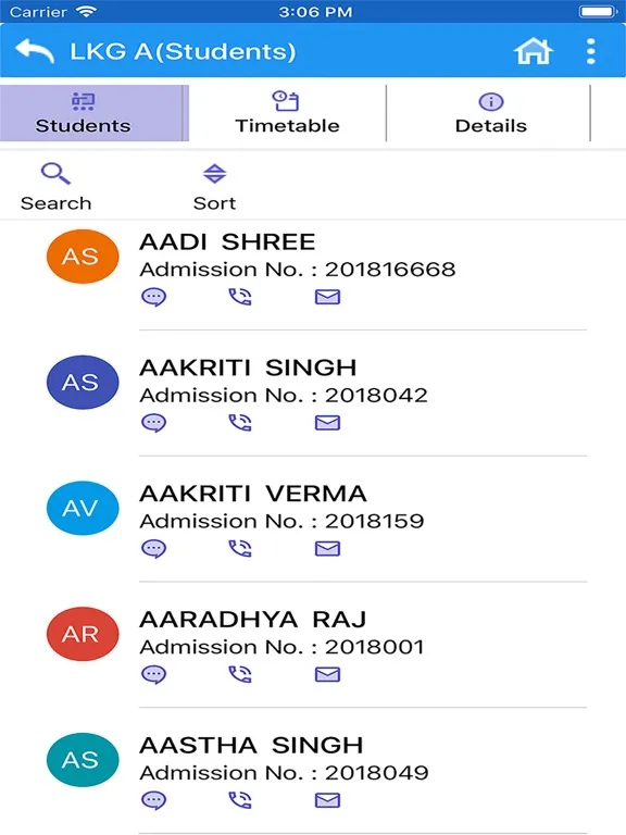 Scientific Study- school erp iPad  Screenshots