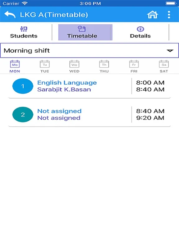 Scientific Study- school erp iPad  Screenshots