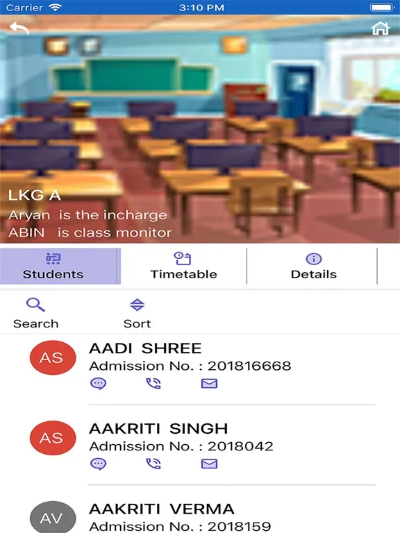 Scientific Study- school erp iPad  Screenshots