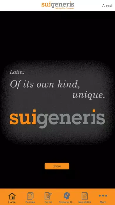 Sui Generis App Screenshots