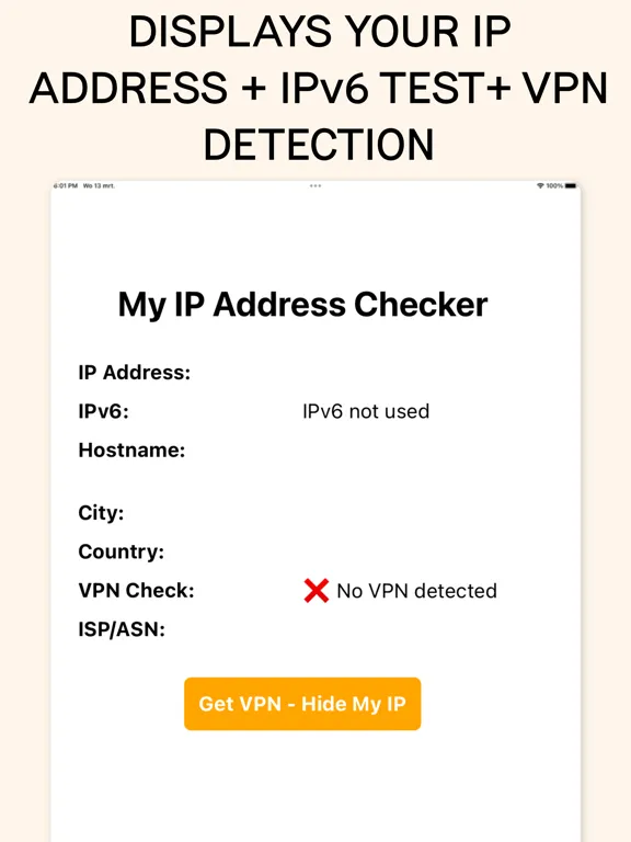 My IP Address Checker & Test iPad  スクリーンショット