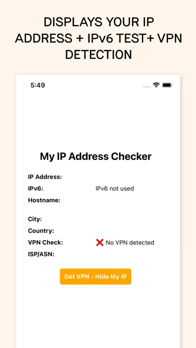 My IP Address Checker & Test スクリーンショット