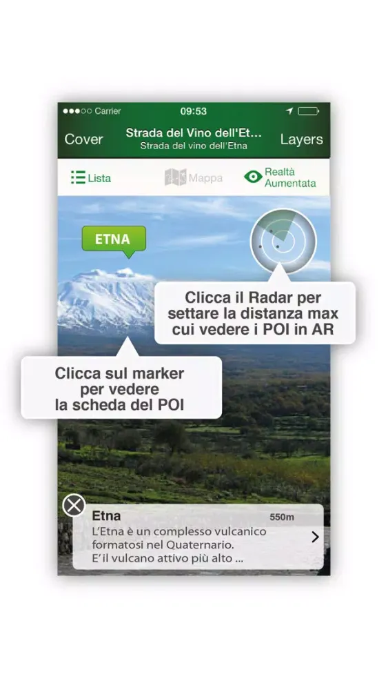 Capturas de tela do Strada del vino dell'Etna