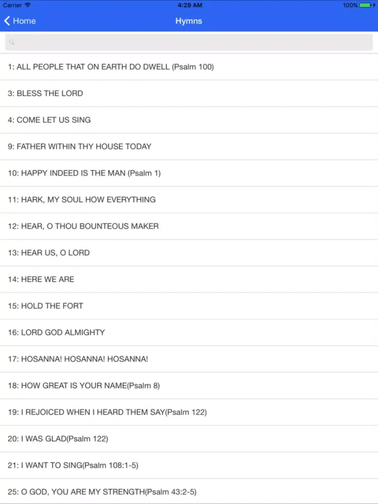 Captures d'écran de The Catholic Hymnal iPad 