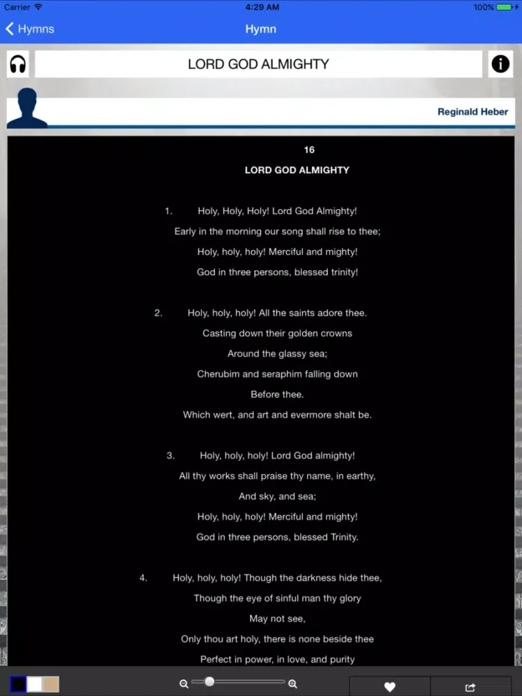 Captures d'écran de The Catholic Hymnal iPad 
