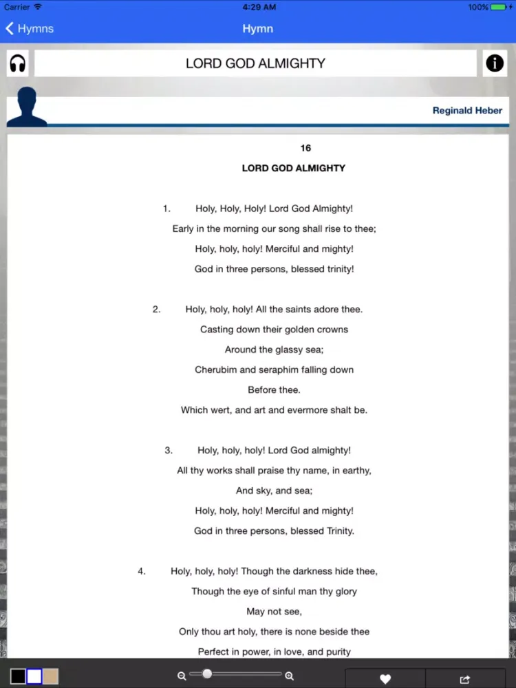 Captures d'écran de The Catholic Hymnal iPad 