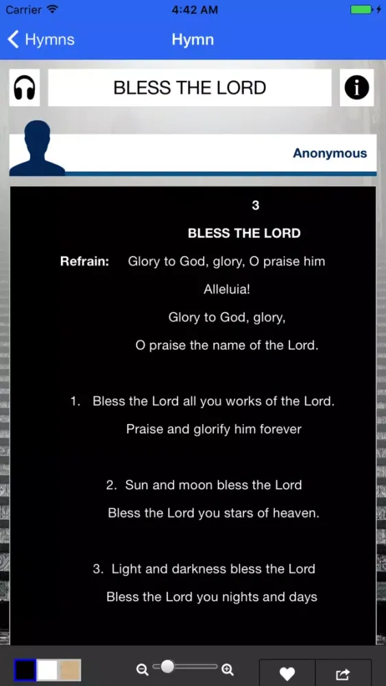 Captures d'écran de The Catholic Hymnal