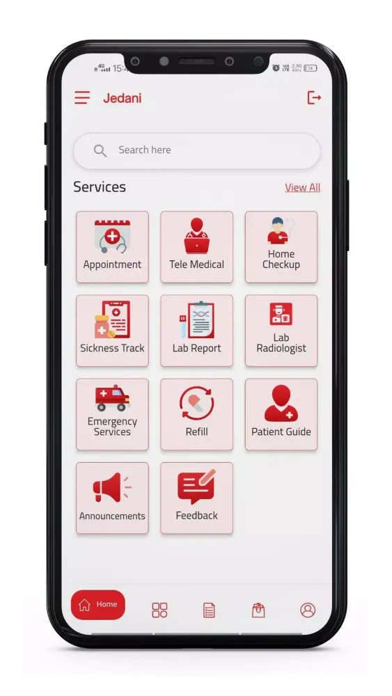 AlJedaani Hospitals: MyHealth Screenshots